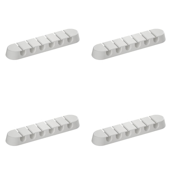 4 Pack Cable Management Organizers Quick Access Cord Organizers Cable Holder Plastic Texture Perfect for Neat Workspaces