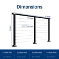 thumbnail image 1 of 4-Pack Cable Railing Kit, 1 of 8