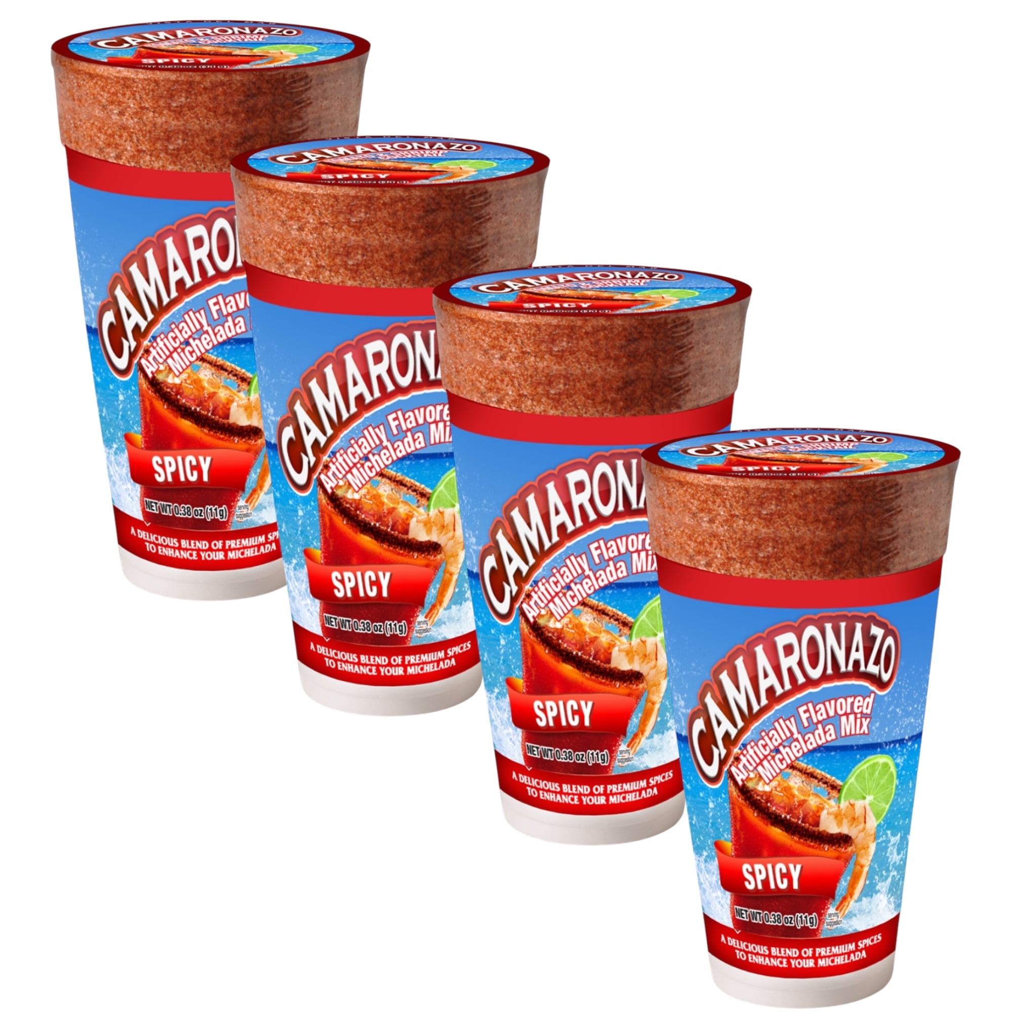 4 Pack ) Camaronazo Michelada Mix, Spicy Picante cups. - Walmart.com