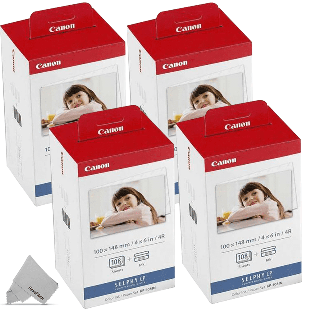 Canon KP-108IN Color Ink Paper Set 4x6 for Canon Selphy CP1500 1300 1200  910 Lot