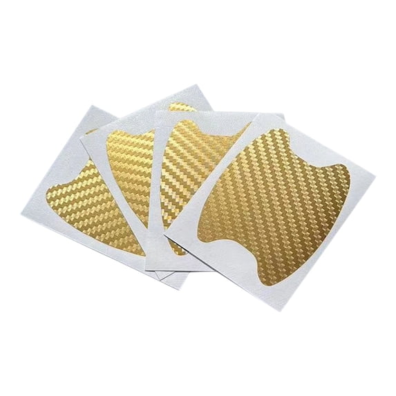 4 Pack Car Door Handle Cup Paint Protection Film,PPF Precut Clear Film,Universal Fit,Self-Healing Anti Scratch Door Protector,Auto Door Handle Cups Protective Pad,Carbon Fiber Texture,B