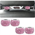 thumbnail image 1 of 4 Pack Car Headrest Collars, Bling Car Head Rest Collars Rings Decor, Rhinestone Car Head Rest Collars, Diamond Interior Car Seat Accessory, Crystal Decoration Charms for Car SUV Truck, 1 of 6