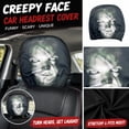 thumbnail image 1 of 4 Pack Car Headrest Cover, Scary Face Printing Car Seat Headrest Cover, 2026 Funny Face Masque Head Universal Rest Protector, 1 of 6