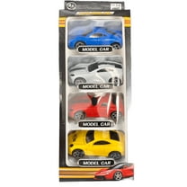 4 Pack Car Set, Realistic Designs, Vibrant Colors and Perfect for Racing Fun, Ideal for Kids Playtime, Car Enthusiasts, Collectors, Portable for On the Go Adventures, Mix