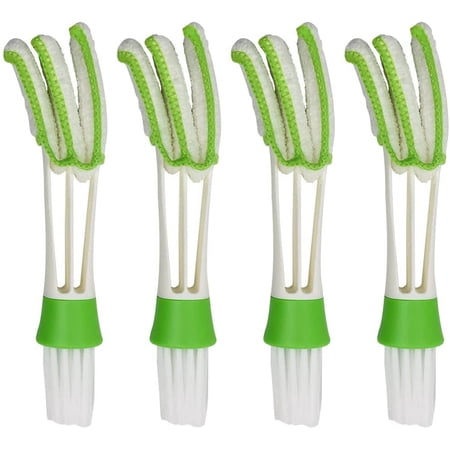 4 Pack Car Vent Mini Duster, SENHAI Multipurpose Cleaning Brush Car Detail Care Brush Tool, Duster Cleaning Cloth Tool for Keyboard Shutters Blinds