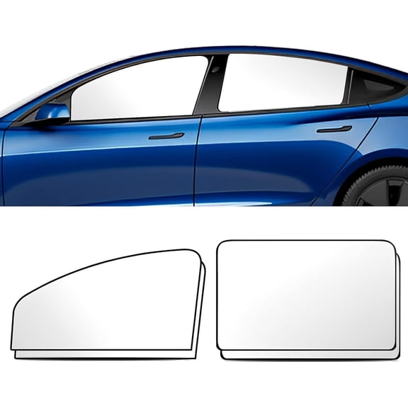 4 Pack Car Window Shades with Magnets,Strong-Light Blocking&UV Protection Car Privacy Shades,Universal Car Interior Accessories for Window,Car Camping and Napping Car Curtains