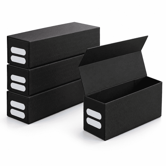 4 Pack Card Storboxes Withic Flip-top Lid For Toploaders