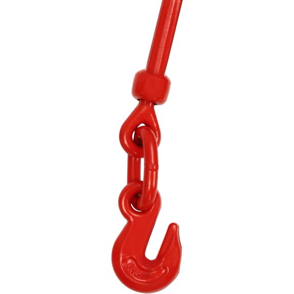 4-Pack Cargo Control Load Binders, 8-10mm/5/16-3/8Inch Ratchet Chain Binder with Grappling Hook 9200 lbs Load Capacity Heavy Duty Ratchet Lever Load Binder for Flatbed Truck Trailer