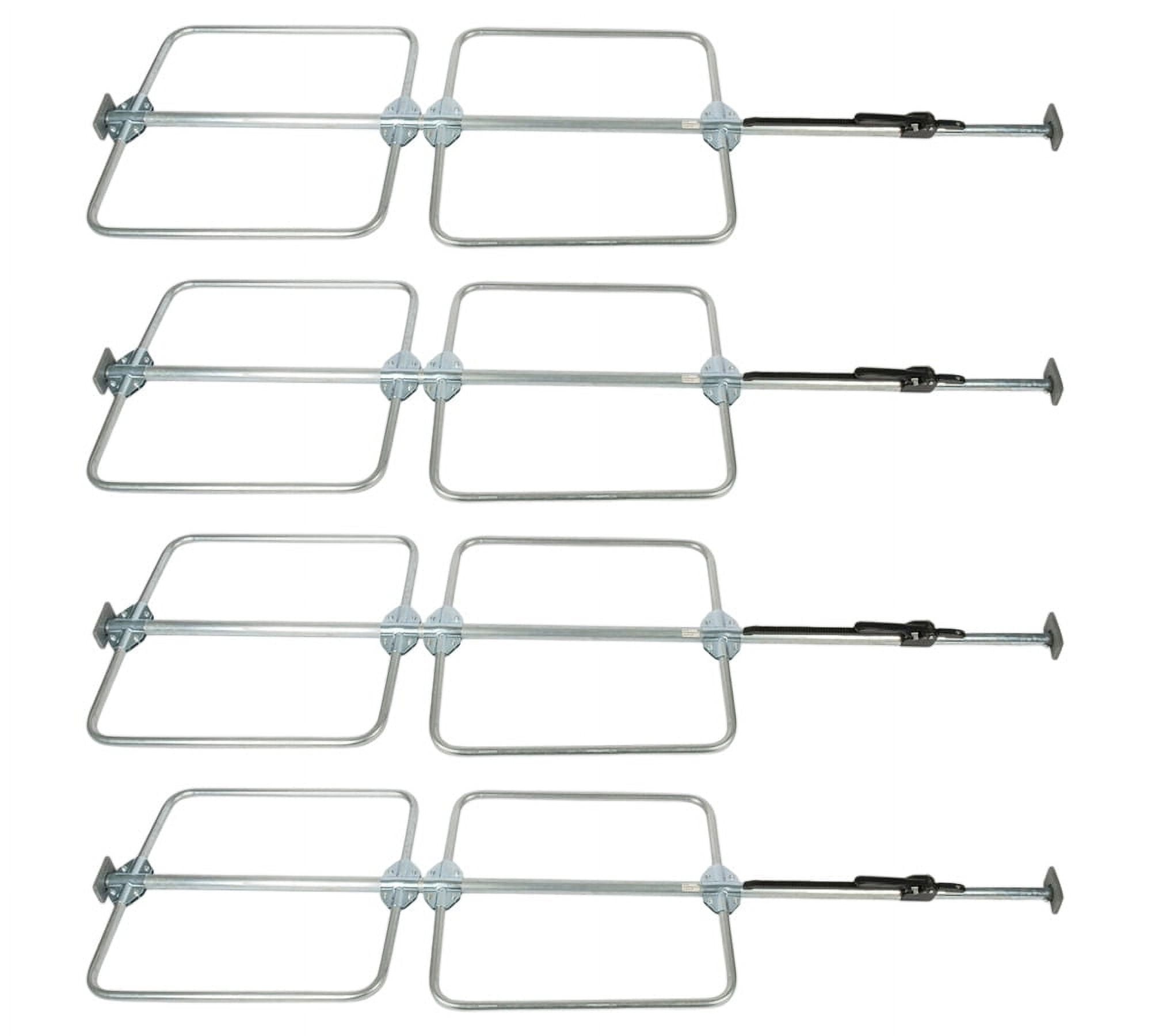 (4 Pack) Cargo Load Lock Bar Kit Steel Ratcheting 89"105" w/ BoltOn