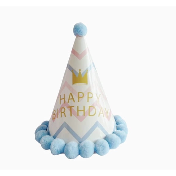 4 Pack Cartoon Birthday Party Hats for Kids and Adults - Creative Cake Hats for Celebrations