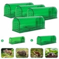 thumbnail image 1 of 4-Pack Catch and Release Mouse Trap – Humane No‑Kill Rodent Trap for Indoor/Outdoor, Reusable Easy‑Clean Design, Child‑Resistant & Pet‑Friendly, Large, 1 of 9