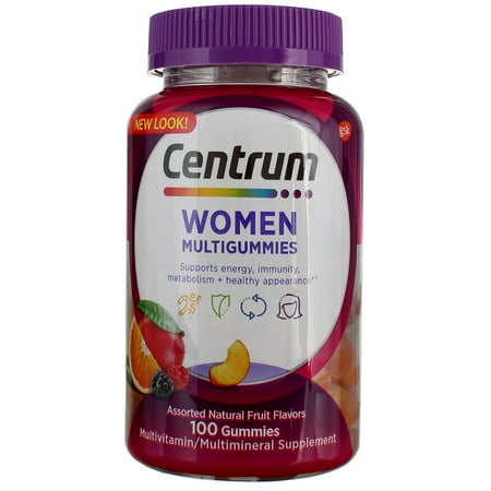 4 Pack - Centrum MultiGummies Gummy Multivitamin for Women,