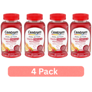4 Pack Centrum Multigummies Adult Gummy Vitamins, Multivitamin With Vitamin B, C & E, Assorted Fruit, 110 Count