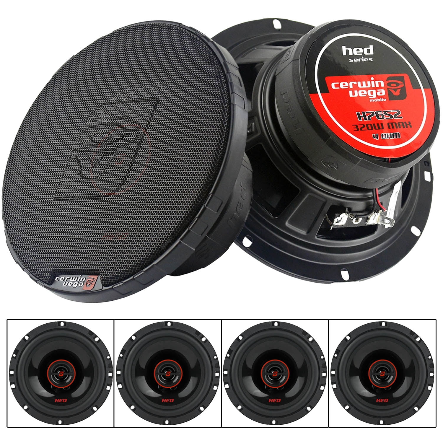 CERWIN-VEGA HED Series 6x9 Inch 2-Way Coaxial Car Speakers (800W Peak) - H7692