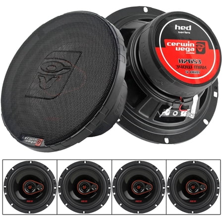 4 Pack Cerwin Vega 6.5" 3-Way Coaxial Speakers 340 Watts Max HED Series H7653