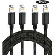 Aioneus i Phone Charger Cable 2x6FT Lightning Cable Nylon Braided USB Charging Cable Data Sync Charge Cord for i Phone 13/12/11 Pro Max/XS MAX/XR/XS/X/8/7/Plus/6S/6/SE/5S/i Pad
