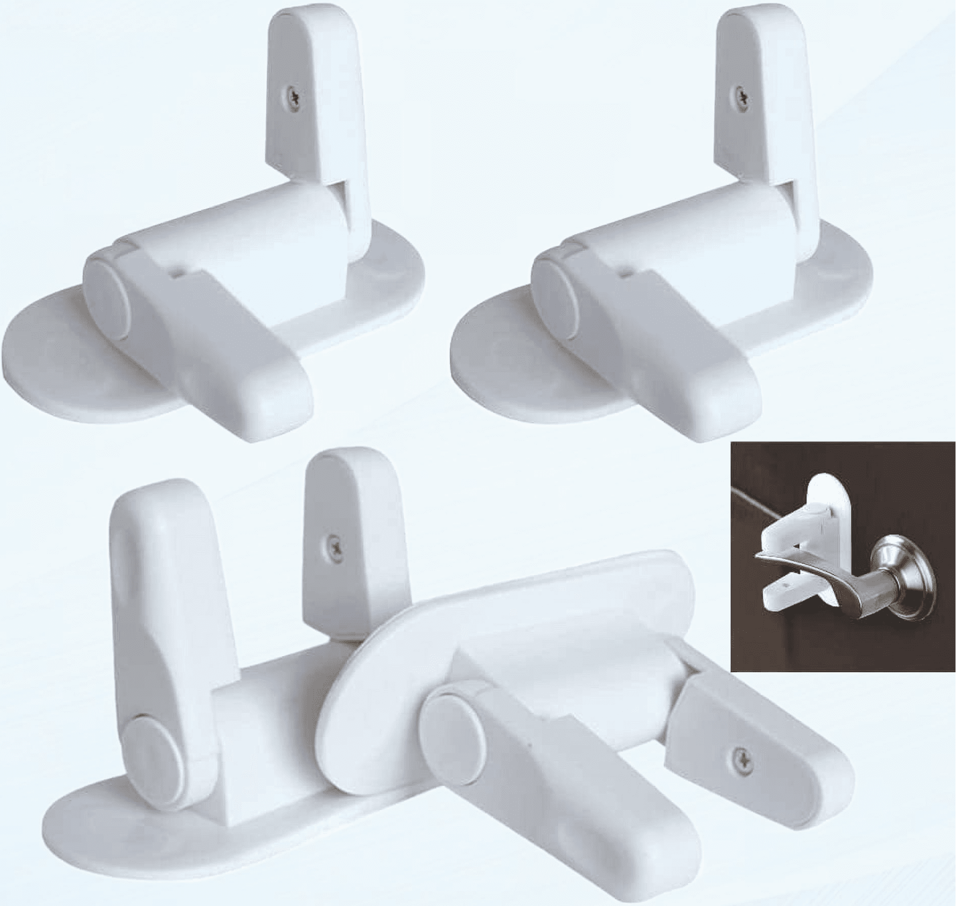 4 Pack Child Proof Door Knob Covers Door Lever Lock Door Knob Child