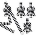 thumbnail image 1 of 4 Pack Christmas Cabinet Ribbon Bows, Buffalo Plaid Door Bows and Ribbon Decorations, Large Polyester Holiday Bows for Kitchen Cabinets, Walls, Trees, and Wedding Décor, 1 of 5
