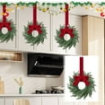 thumbnail image 1 of 4 Pack Christmas Cabinet Wreaths, 12.6 " Hanging Wreaths Decorations for Doors Windows Kitchens, Christmas Indoor/outdoor Decorations, 1 of 5