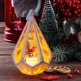 thumbnail image 1 of 4-Pack Christmas LED Lanterns - 6 Inch Battery Operated Hanging Ornaments for Tree/Stocking (Snowman/Star Designs), 1 of 6