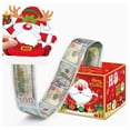 thumbnail image 1 of 4 Pack Christmas Money Box for Cash Gift Pull,Christmas Tree & Snowman & Santa & Elk Money Gift Boxes for Cash with Pull Out Card DIY Set Surprise Merry Box (Lime Green), 1 of 16
