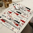 thumbnail image 1 of 4-Pack Christmas Placemats Set, Holiday Table Mats for Dining Room Decor, Festive Dinner Place Mats for Family Gatherings(M), 1 of 4