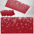 thumbnail image 1 of 4 Pack Christmas Snowflake Fluorescent Light Covers for Ceiling Lights Red Gradient Magnetic Ceiling Light Covers Overhead Light Filters for Office Classroom Home, 1 of 9