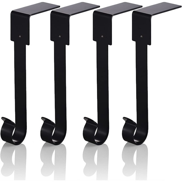 4 Pack Christmas Stocking Hangers For Fireplace, Metal Hooks For