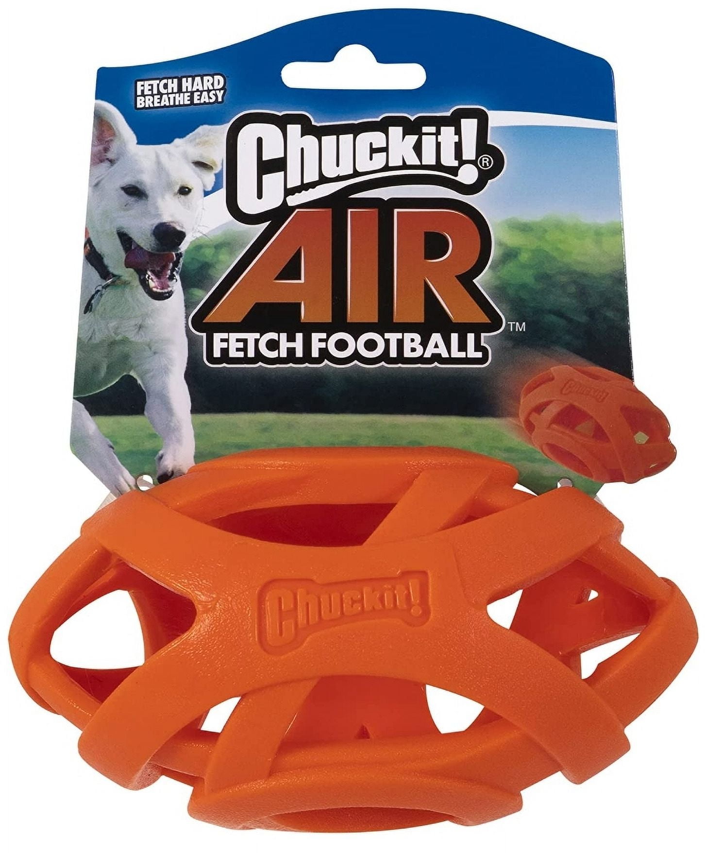 4 Pack Chuckit Breathe Right Fetch Football [Dog Fetch Toys] 4 count