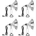 thumbnail image 1 of Simple Deluxe 4-Pack Clamp Lamp Light with 8.5'' Aluminum Reflector, 150 Watt E26 (No Bulb Included), 6 Feet 18/2 SPT-2 Cord, for Reptiles Plants Growing, 1 of 7