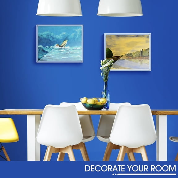 4 Pack Clear Acrylic Wall Mount Floating Frameless Picture Frame Display Photo Frame Bulk for Poster Photography Office Room Decor (16 x 20 Inch)