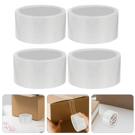 Foxnovo Tape Packing BOPP 4 Rolls 5cm Width 55m Length