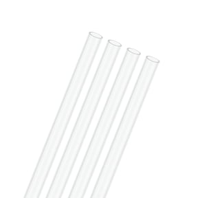 4-Pack Clear Plastic Tube, 4mm[0.16"] ID x 5mm[0.2"] OD High Impact Rigid Polycarbonate Round Pipes [245mm/10IN]