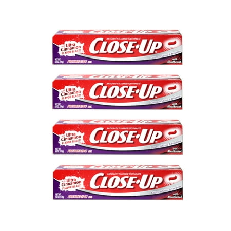 4 Pack - Close-Up Toothpaste Cinnamon Blast 6 oz Each