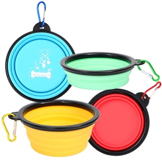 4 Pack Collapsible Silicone Travel Bowls - 12oz