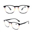 thumbnail image 1 of 4 Pack Colorful Presbyopic Reading Glasses Spring Hinge Rectangle Readers, 1 of 2