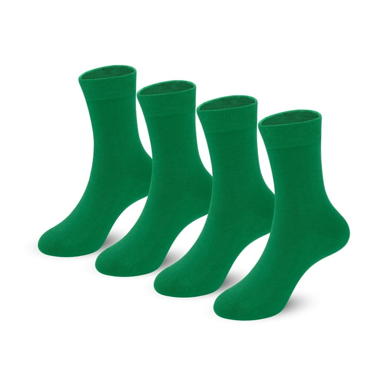4-Pack Combed Cotton Kids Casual Socks Cool Crew Fashion Neon & Solid Colors Dress Socks Elastic Fit for Girls Boys (11-15 Years, Green) - Walmart.com 4-Pack Combed Cotton Kids Casual Socks Cool Crew Fashion Neon & Solid Colors Dress Socks Elastic Fit for Girls Boys (11-15 Years, Green) - Walmart.com
