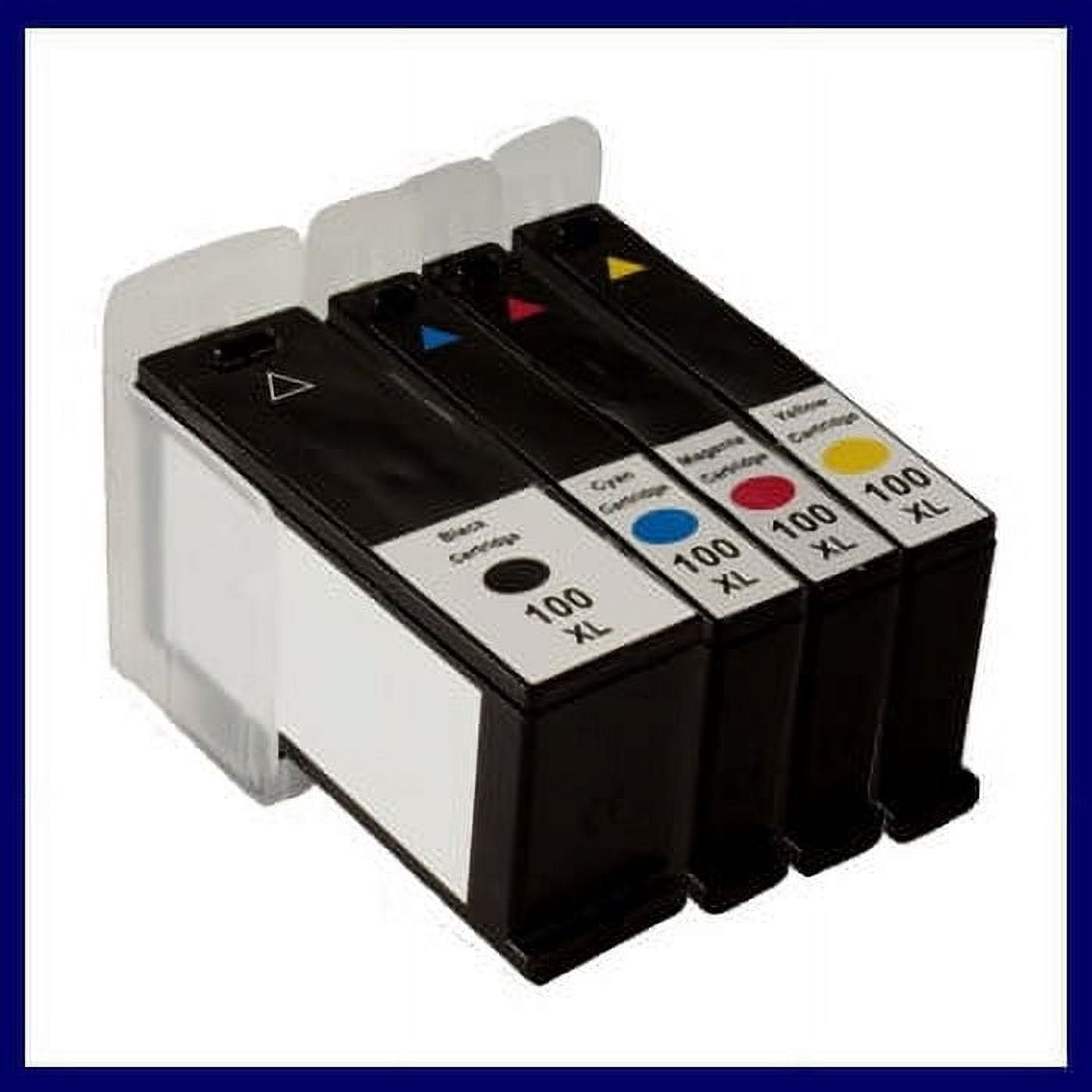 4 Pack Compatible 100XL Ink Carttidges For Lexmark Printers - Walmart.com