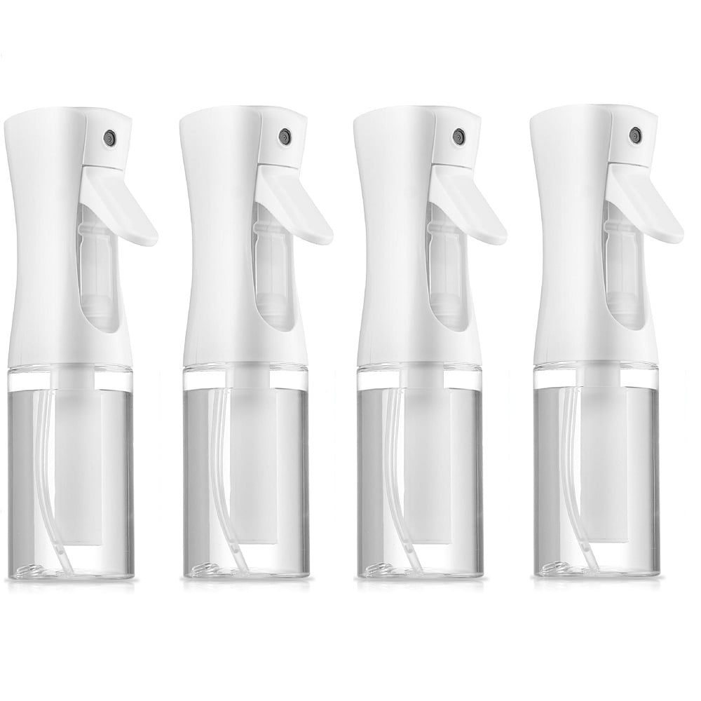 4 Pack Continuous Spray Bottle For Hair 6.7 Oz Ultra Fine Mist