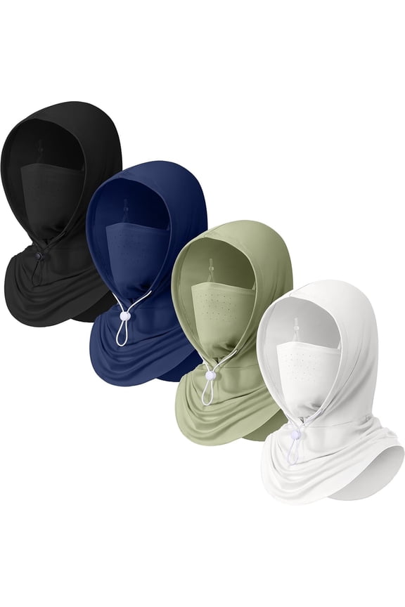 4 Pack Cooling Balaclava  Mask UV Protection Breathable Full   for Men Women Cycling Fishing