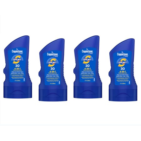 4 Pack Coppertone Sports Sunscreen SPF 30 Lotion 3oz Each
