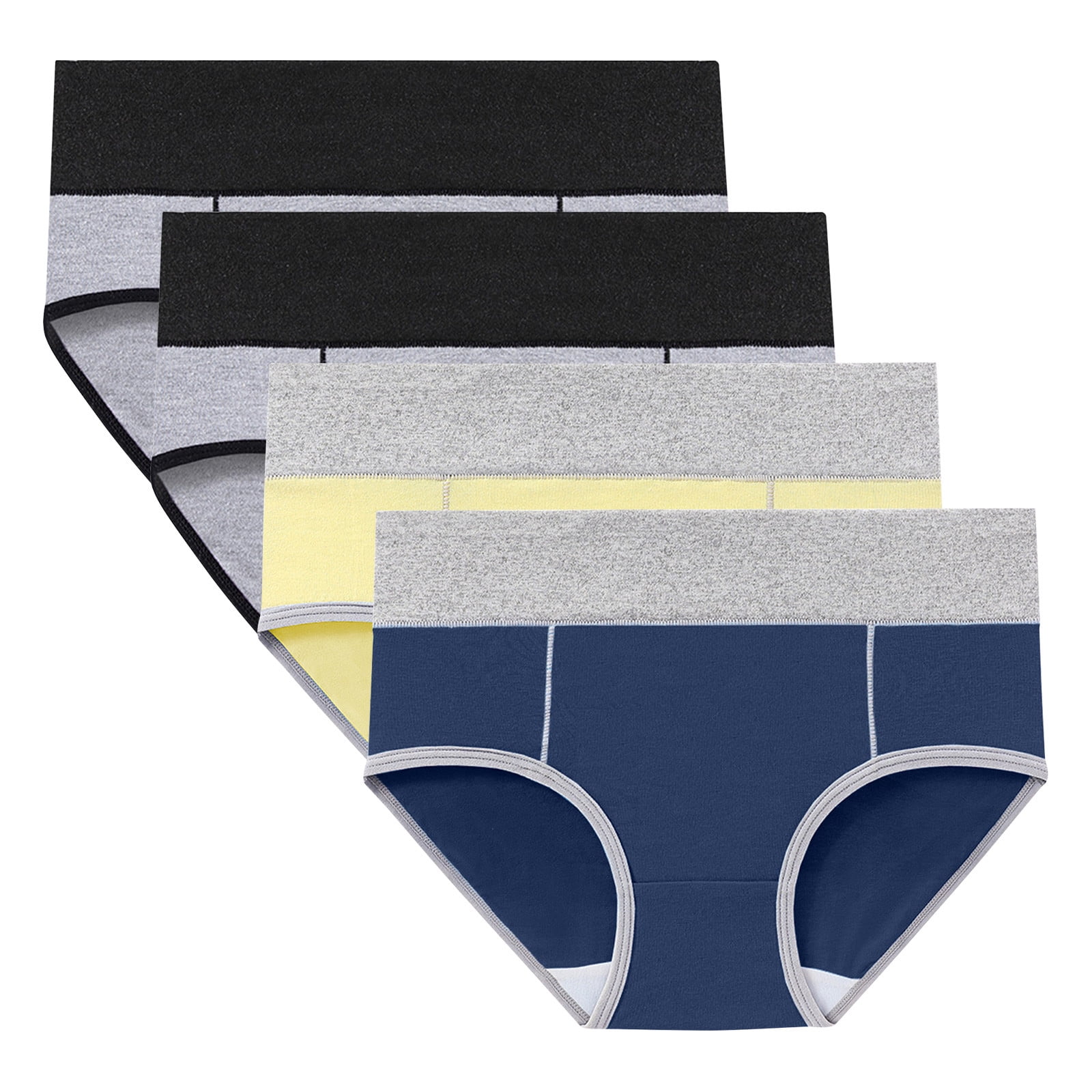 Girls' Antibacterial Seamless Underwear (4-Pack)