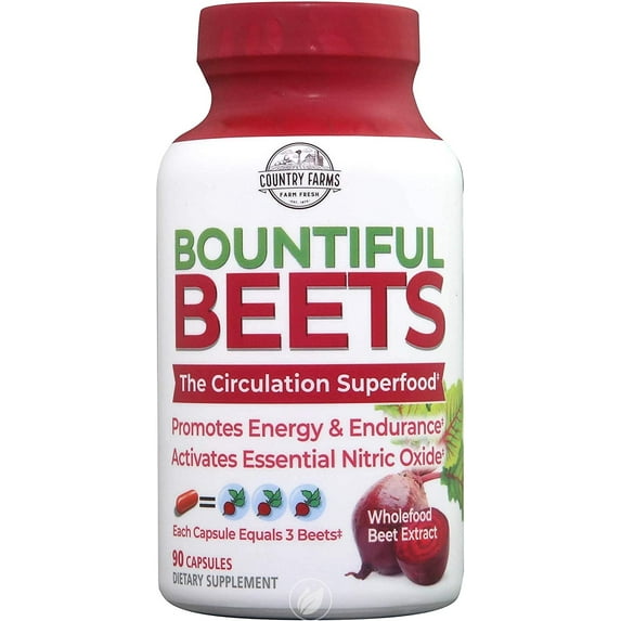 (4 Pack) Country Farms Bountiful Beets 90Caps