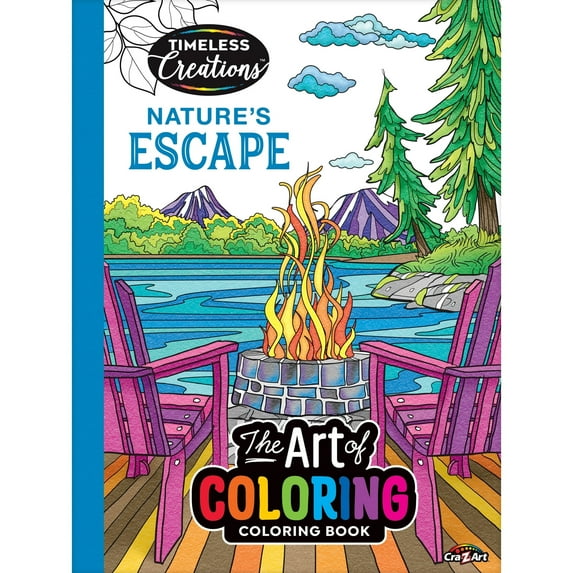 ( 4 Pack ) Cra-Z-Art Timeless Creations Adult Coloring Book, Nature's Escape, 64 Pages