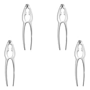 4 Pack Crab Crackers and tools Set - Seafood tools Set Crab leg Crackers Lobster Nut Crackers Opener Home Kitchen Parties Tools