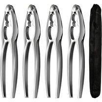 4 Pack Crab Leg Crackers and Tools Shellfish Crab Claw Cracker Seafood Lobster Crackers and Tools Nut Crackers for Crab Legs Kitchen Set Utensils Steel