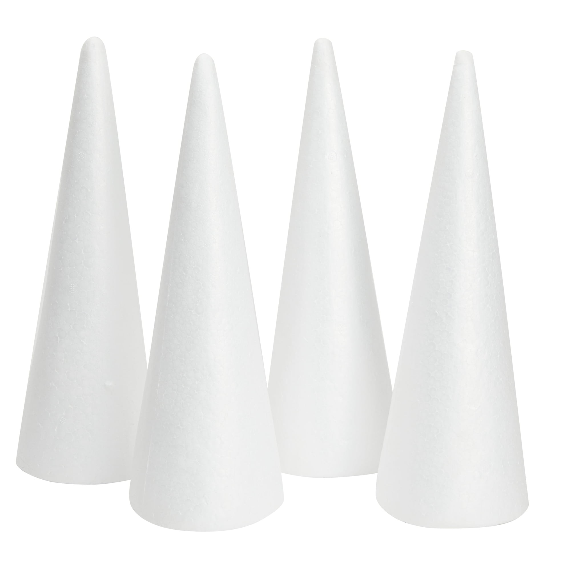 Craft Foam Cone Christmas Tree for DIY Crafts (10.2 Inches, 3 Pack
