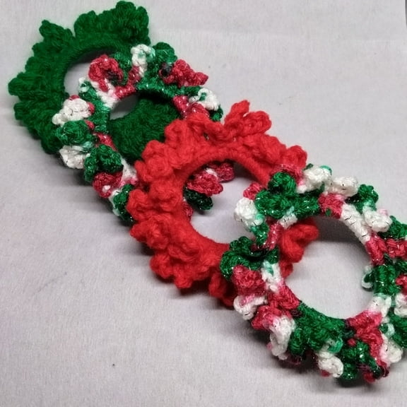 Nylo & Co. Crochet Color Block Scrunchies in Combo #8 - Set of 4