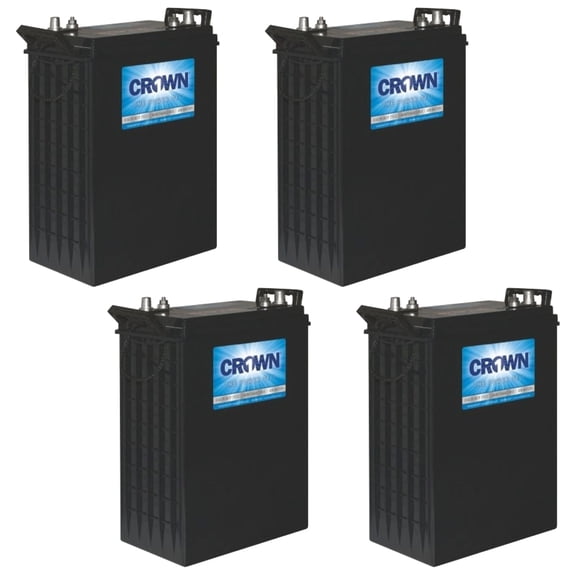 4 Pack - Crown AGM 6CRV390 6V 390 AH Batteries