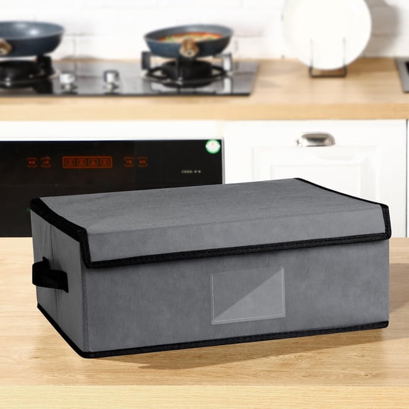 4 Pack Cup and Mug Storage Box with Dividers